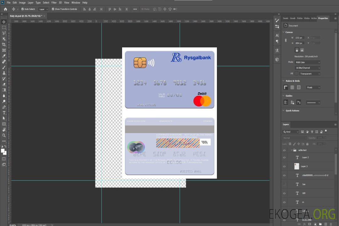 Turkménistan Rysgal JSCB mastercard template Turkménistan Rysgal JSCB mastercard template